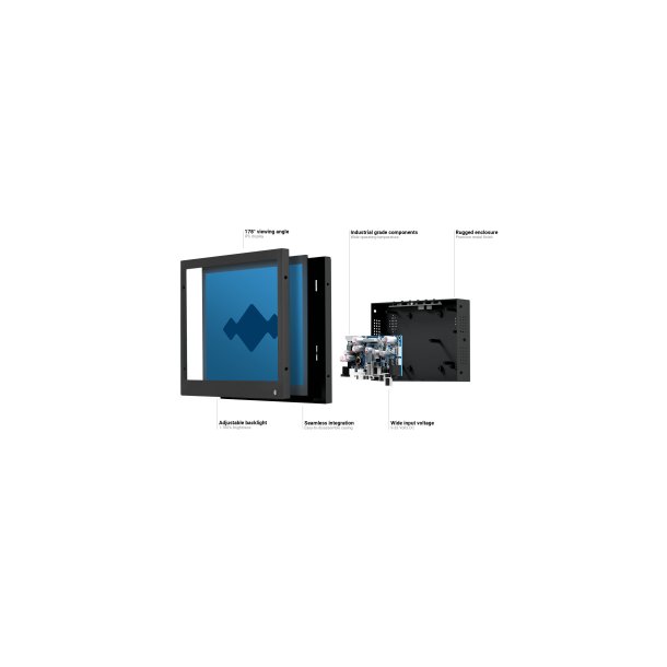 10" 4:3 Skermur (Metal)