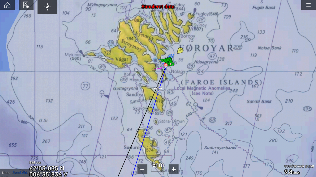 C-MAP Føroya kort - Plottarar - Vikmar Nethandil